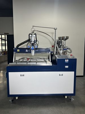 Máy tiêm nhựa epoxy tự động với phân phối keo ba trục và 2KW Power Label Sticker Doming