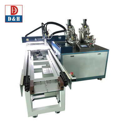 Máy phân phối chất keo tự động cho máy đốt điện tử được chứng nhận ISO với dây chuyền vận chuyển